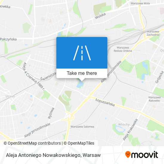 Aleja Antoniego Nowakowskiego map