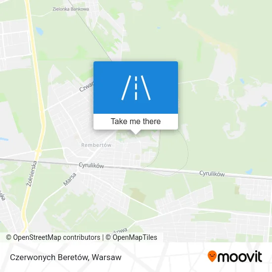 Карта Czerwonych Beretów