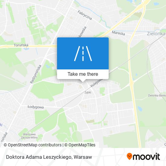 Doktora Adama Leszyckiego map