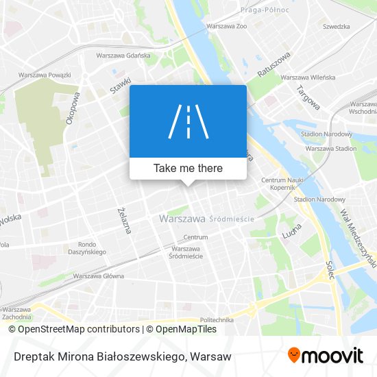 Dreptak Mirona Białoszewskiego map