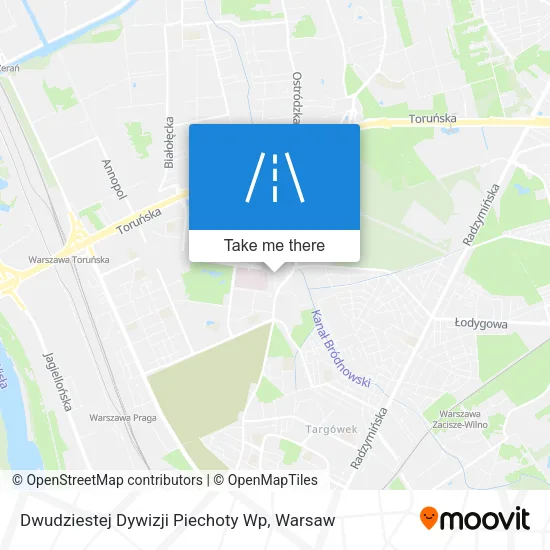 Карта Dwudziestej Dywizji Piechoty Wp