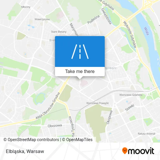 Карта Elbląska