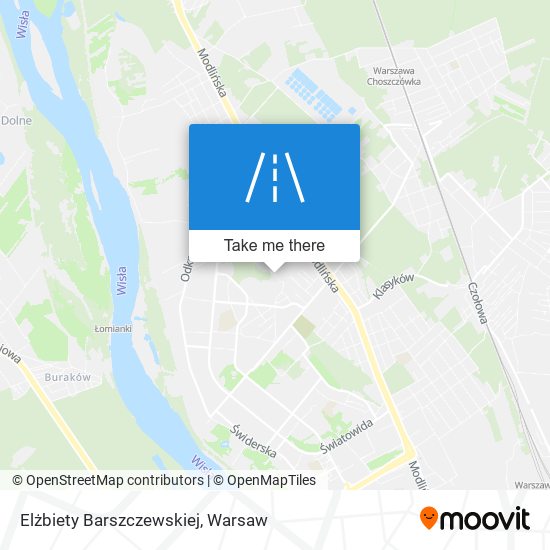 Elżbiety Barszczewskiej map