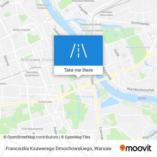 Franciszka Ksawerego Dmochowskiego map