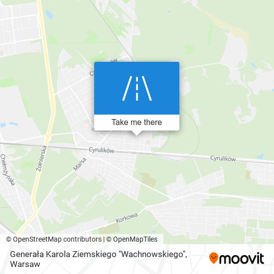 Generała Karola Ziemskiego "Wachnowskiego" map