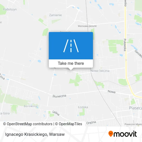 Карта Ignacego Krasickiego