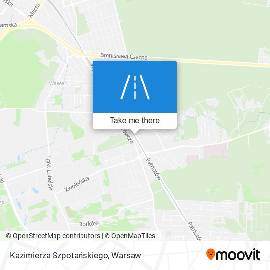 Kazimierza Szpotańskiego map