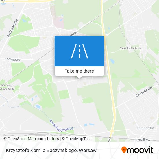 Krzysztofa Kamila Baczyńskiego map