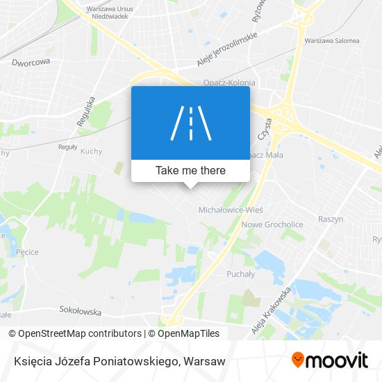 Księcia Józefa Poniatowskiego map