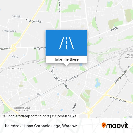 Księdza Juliana Chrościckiego map