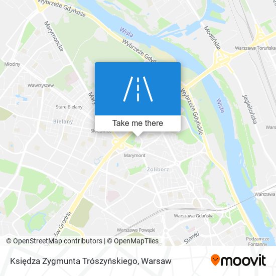 Księdza Zygmunta Trószyńskiego map