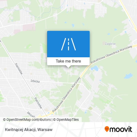 Kwitnącej Akacji map