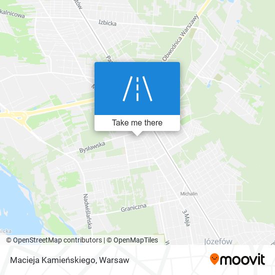 Macieja Kamieńskiego map