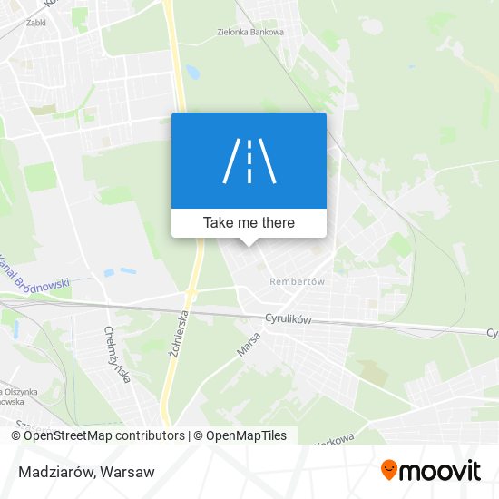 Madziarów map