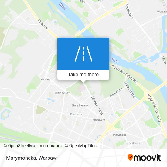 Карта Marymoncka