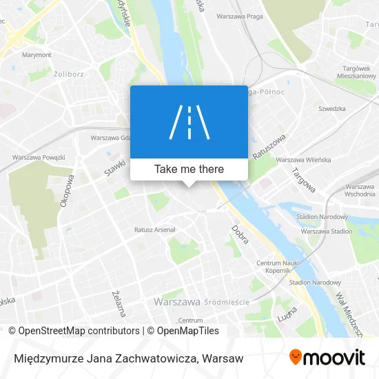 Карта Międzymurze Jana Zachwatowicza
