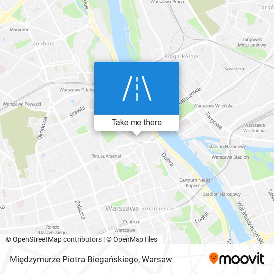 Międzymurze Piotra Biegańskiego map