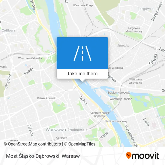 Карта Most Śląsko-Dąbrowski