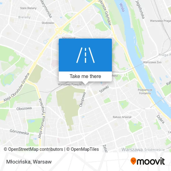 Карта Młocińska