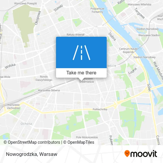 Карта Nowogrodzka