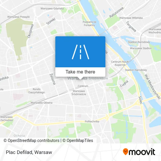 Карта Plac Defilad