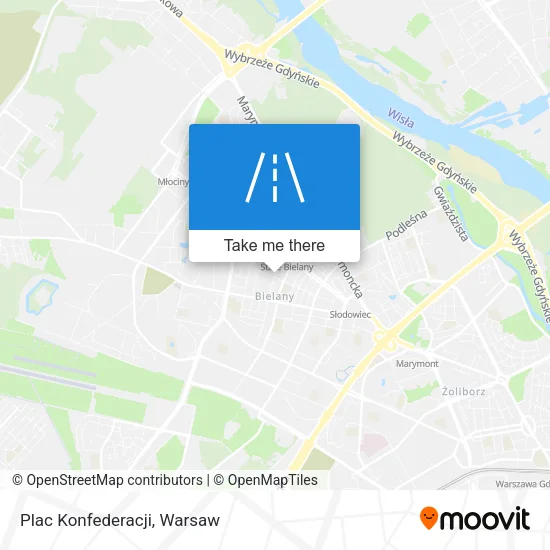 Карта Plac Konfederacji