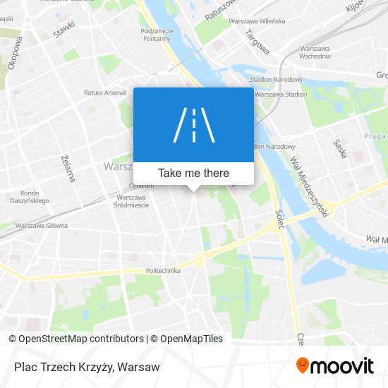 Карта Plac Trzech Krzyży