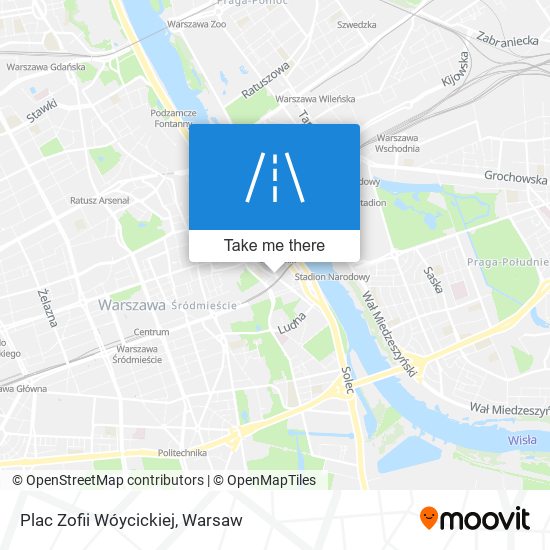 Plac Zofii Wóycickiej map