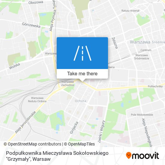 Podpułkownika Mieczysława Sokołowskiego "Grzymały" map