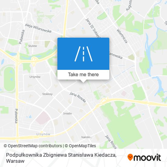 Podpułkownika Zbigniewa Stanisława Kiedacza map