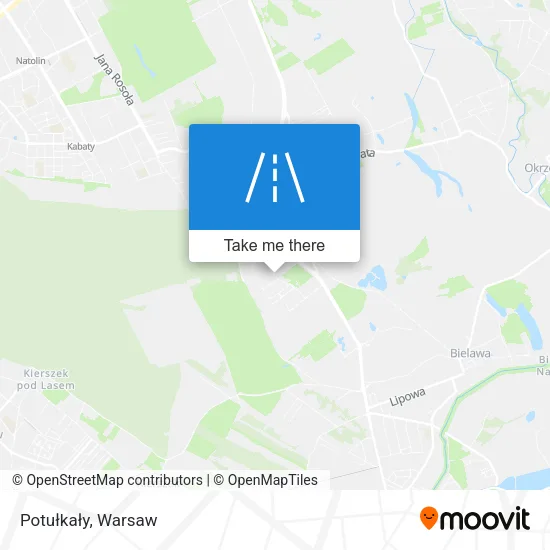 Карта Potułkały