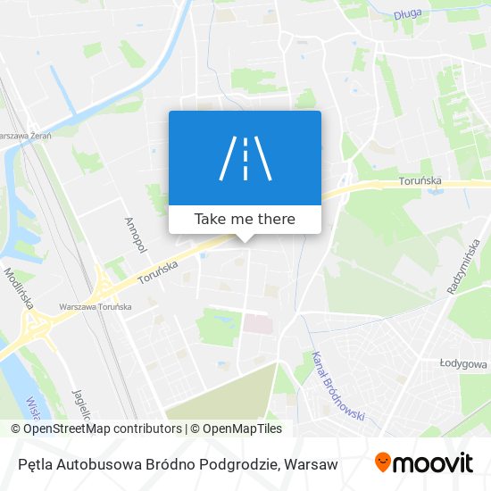 Карта Pętla Autobusowa Bródno Podgrodzie