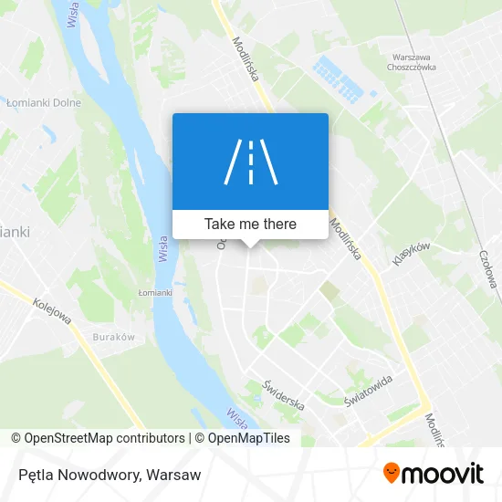 Карта Pętla Nowodwory