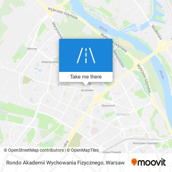 Rondo Akademii Wychowania Fizycznego map