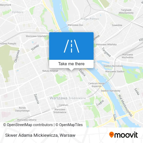 Skwer Adama Mickiewicza map