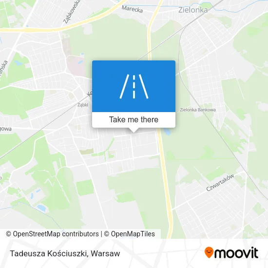 Карта Tadeusza Kościuszki
