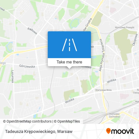 Tadeusza Krępowieckiego map