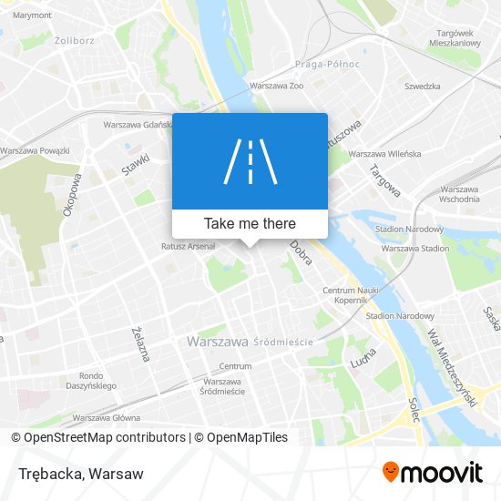 Trębacka map