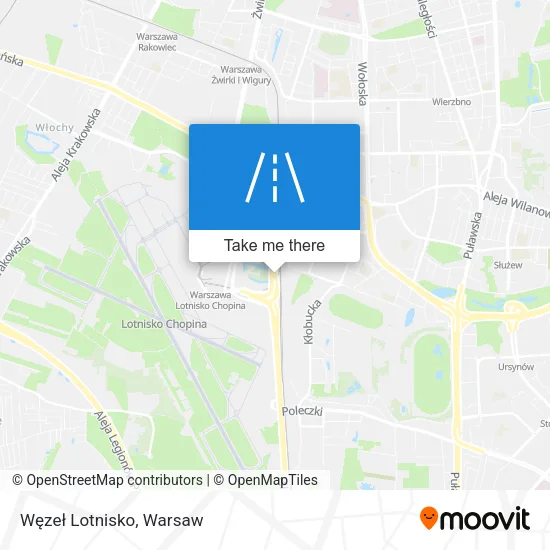Карта Węzeł Lotnisko