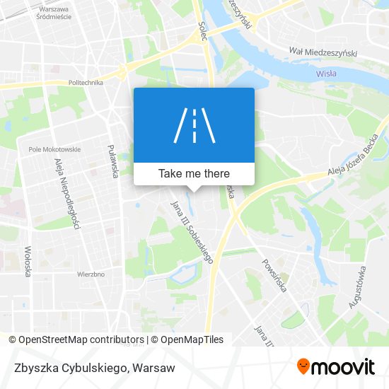 Zbyszka Cybulskiego map