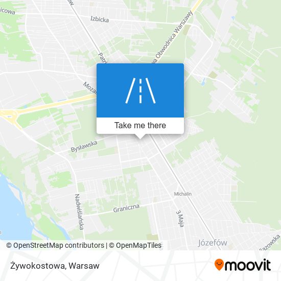 Żywokostowa map