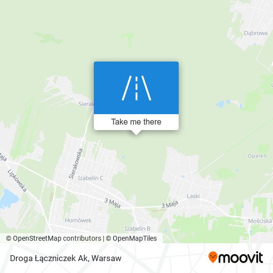 Droga Łączniczek Ak map