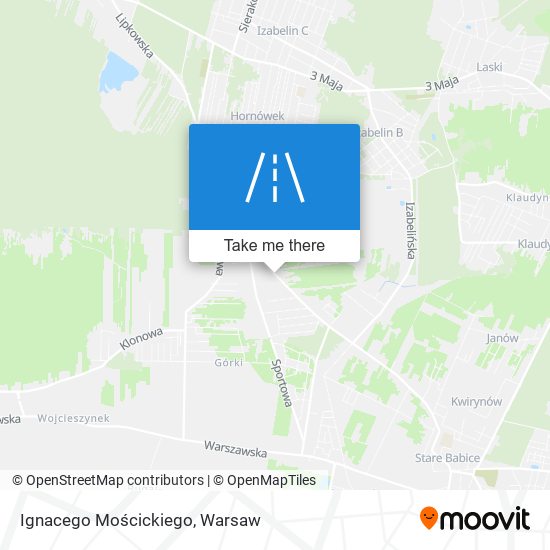 Ignacego Mościckiego map