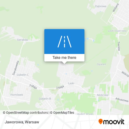 Jaworowa map