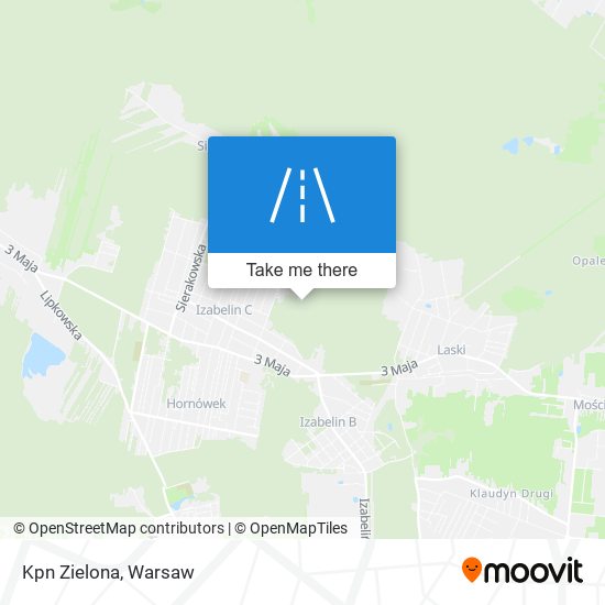 Kpn Zielona map