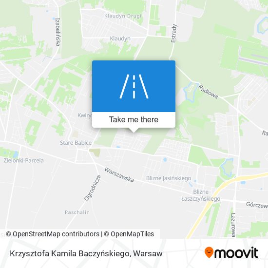 Krzysztofa Kamila Baczyńskiego map