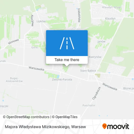 Карта Majora Władysława Mizikowskiego