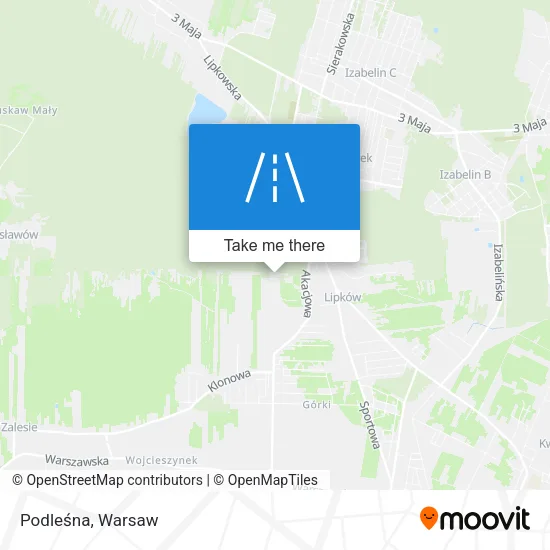 Карта Podleśna
