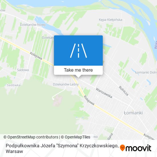 Podpułkownika Józefa "Szymona" Krzyczkowskiego map