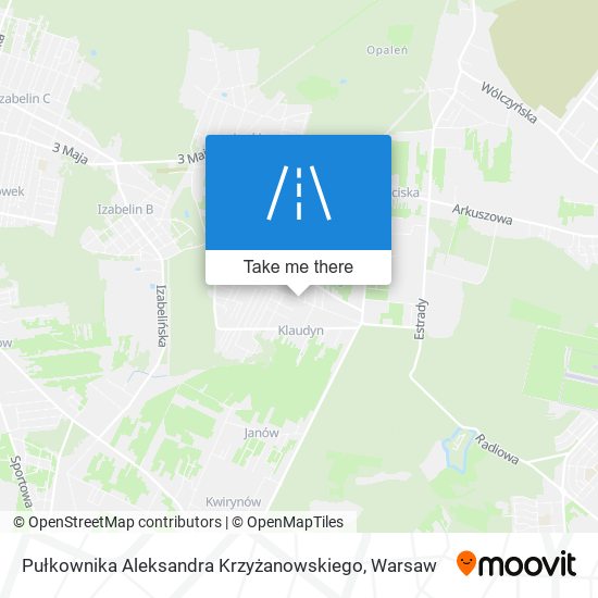 Pułkownika Aleksandra Krzyżanowskiego map